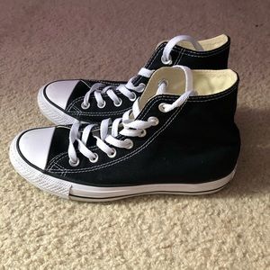 NWOT Black High Top Converse